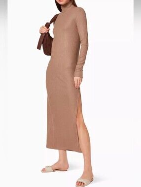 NINETY PERCENT Ribbed Maxi Dress